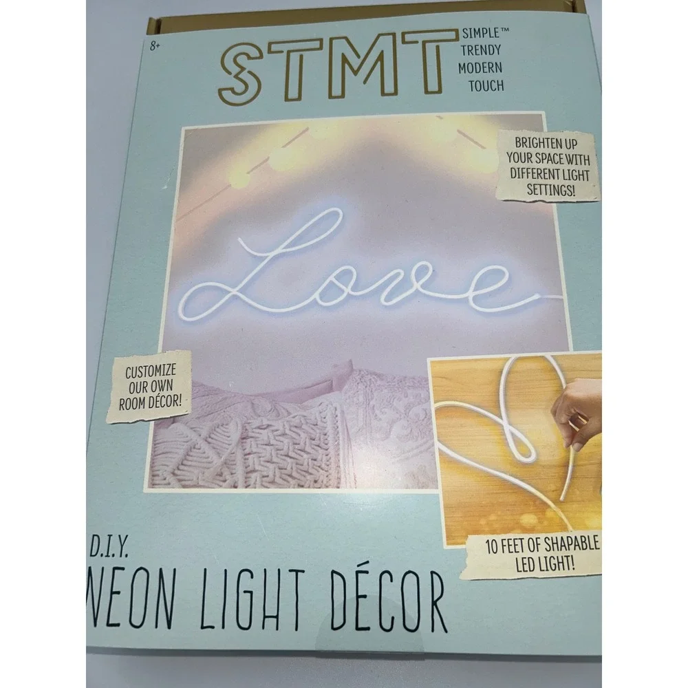 STMT DIY Neon Light Decor Kit‎ 10 Feet Shapable LED Light Room Decor New